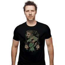 Load image into Gallery viewer, Daily_Deal_Shirts Fitted Shirts, Mens / Small / Black Look For The Light!