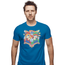 Load image into Gallery viewer, Shirts Fitted Shirts, Mens / Small / Sapphire Super Princess Sisters