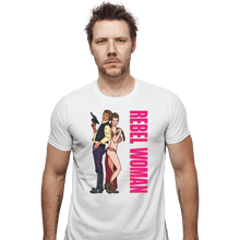 Load image into Gallery viewer, Daily_Deal_Shirts Fitted Shirts, Mens / Small / White Rebel Woman