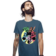 Load image into Gallery viewer, Last_Chance_Shirts Fitted Shirts, Mens / Small / Indigo Blue Sailor Colors