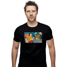 Load image into Gallery viewer, Shirts Fitted Shirts, Mens / Small / Black Women Yelling At A Data Dog