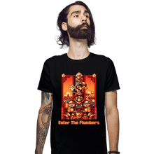 Load image into Gallery viewer, Daily_Deal_Shirts Fitted Shirts, Mens / Small / Black Enter The Plumbers