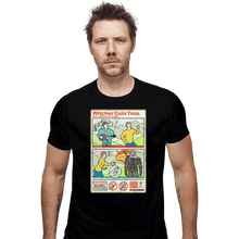 Load image into Gallery viewer, Secret_Shirts Fitted Shirts, Mens / Small / Black Coin Toss Guide