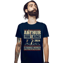 Load image into Gallery viewer, Daily_Deal_Shirts Fitted Shirts, Mens / Small / Navy Strange Women 2024
