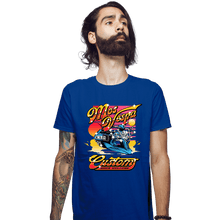 Load image into Gallery viewer, Secret_Shirts Fitted Shirts, Mens / Small / Royal Blue Mos Vespa Customs