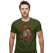 Load image into Gallery viewer, Secret_Shirts Fitted Shirts, Mens / Small / Military Green Built Like A BountyHunter