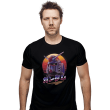 Load image into Gallery viewer, Shirts Fitted Shirts, Mens / Small / Black Retro 80s RX 78 2 Gundam