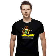 Load image into Gallery viewer, Shirts Fitted Shirts, Mens / Small / Black Raiders Of The Boss Key