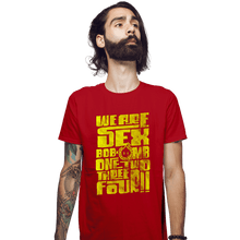 Load image into Gallery viewer, Daily_Deal_Shirts Fitted Shirts, Mens / Small / Red 1234 Omb