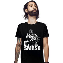 Load image into Gallery viewer, Shirts Fitted Shirts, Mens / Small / Black Smash!