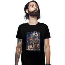 Load image into Gallery viewer, Shirts Fitted Shirts, Mens / Small / Black A Night On The Road