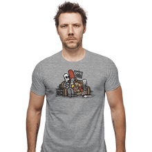 Load image into Gallery viewer, Daily_Deal_Shirts Fitted Shirts, Mens / Small / Sports Grey The Skellingtons