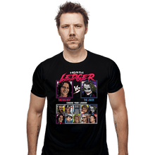 Load image into Gallery viewer, Daily_Deal_Shirts Fitted Shirts, Mens / Small / Black Ledger Fighter