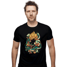 Load image into Gallery viewer, Secret_Shirts Fitted Shirts, Mens / Small / Black Colorful Dragon.