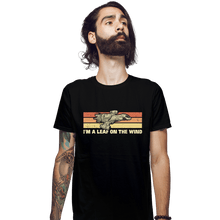 Load image into Gallery viewer, Daily_Deal_Shirts Fitted Shirts, Mens / Small / Black Vintage Leaf