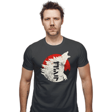 Load image into Gallery viewer, Secret_Shirts Fitted Shirts, Mens / Small / Charcoal Kaiju Through Japan