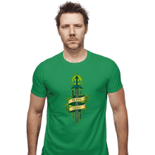 Load image into Gallery viewer, Shirts Fitted Shirts, Mens / Small / Irish Green Brave Hero
