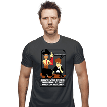 Load image into Gallery viewer, Daily_Deal_Shirts Fitted Shirts, Mens / Small / Charcoal IT Support