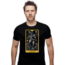 Load image into Gallery viewer, Daily_Deal_Shirts Fitted Shirts, Mens / Small / Black JL Tarot - Justice