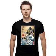 Load image into Gallery viewer, Daily_Deal_Shirts Fitted Shirts, Mens / Small / Black Dragonzord In Japan
