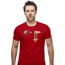 Load image into Gallery viewer, Shirts Fitted Shirts, Mens / Small / Red Run The Duels