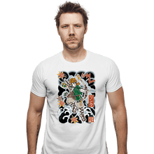 Load image into Gallery viewer, Daily_Deal_Shirts Fitted Shirts, Mens / Small / White Irezumi Link