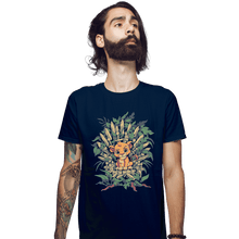 Load image into Gallery viewer, Shirts Fitted Shirts, Mens / Small / Navy The True King