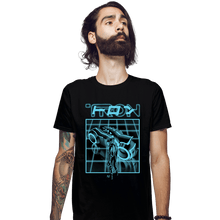 Load image into Gallery viewer, Daily_Deal_Shirts Fitted Shirts, Mens / Small / Black Enter The Grid