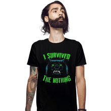 Load image into Gallery viewer, Shirts Fitted Shirts, Mens / Small / Black I Survived The Nothing