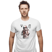 Load image into Gallery viewer, Daily_Deal_Shirts Fitted Shirts, Mens / Small / White Rebel Combat Academy