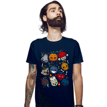Load image into Gallery viewer, Daily_Deal_Shirts Fitted Shirts, Mens / Small / Navy Halloween Fruit