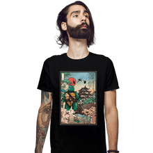 Load image into Gallery viewer, Daily_Deal_Shirts Fitted Shirts, Mens / Small / Black Dual Katana in Japan