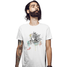 Load image into Gallery viewer, Secret_Shirts Fitted Shirts, Mens / Small / White Watercolor Howl