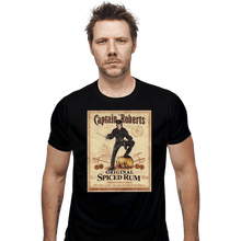 Load image into Gallery viewer, Daily_Deal_Shirts Fitted Shirts, Mens / Small / Black Captain Roberts Spiced Rum