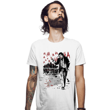 Load image into Gallery viewer, Daily_Deal_Shirts Fitted Shirts, Mens / Small / White Lone Comedian And Cubs