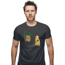 Load image into Gallery viewer, Shirts Fitted Shirts, Mens / Small / Charcoal Here's Pineapple