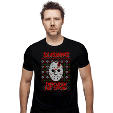 Load image into Gallery viewer, Daily_Deal_Shirts Fitted Shirts, Mens / Small / Black Slashing Through The Snow