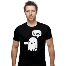 Load image into Gallery viewer, Shirts Fitted Shirts, Mens / Small / Black Ghost Of Disapproval