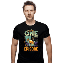 Load image into Gallery viewer, Daily_Deal_Shirts Fitted Shirts, Mens / Small / Black Chonky TV Addict