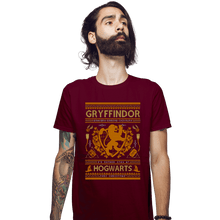 Load image into Gallery viewer, Shirts Fitted Shirts, Mens / Small / Maroon GRYFFINDOR Sweater