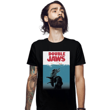 Load image into Gallery viewer, Shirts Fitted Shirts, Mens / Small / Black Double Jaws