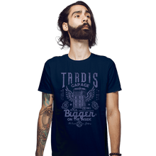 Load image into Gallery viewer, Daily_Deal_Shirts Fitted Shirts, Mens / Small / Navy Tardis Garage