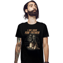Load image into Gallery viewer, Daily_Deal_Shirts Fitted Shirts, Mens / Small / Black Vader Cat