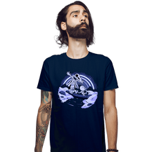 Load image into Gallery viewer, Daily_Deal_Shirts Fitted Shirts, Mens / Small / Navy Steven and Khonshu