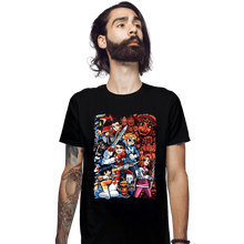 Load image into Gallery viewer, Daily_Deal_Shirts Fitted Shirts, Mens / Small / Black Morphin Pilgrim