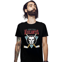 Load image into Gallery viewer, Shirts Fitted Shirts, Mens / Small / Black Go Vigilantes