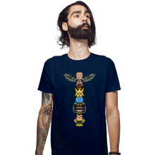 Load image into Gallery viewer, Daily_Deal_Shirts Fitted Shirts, Mens / Small / Navy Totem Of Villains