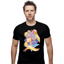 Load image into Gallery viewer, Shirts Fitted Shirts, Mens / Small / Black Magical Lock and Time Key