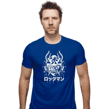 Load image into Gallery viewer, Shirts Fitted Shirts, Mens / Small / Royal Blue Blue Bomber Oni