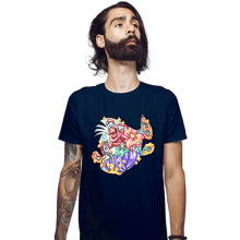 Load image into Gallery viewer, Shirts Fitted Shirts, Mens / Small / Navy Magical Silhouettes - Flounder